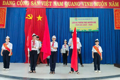 ĐẠI HỘI CHÁU NGOAN BÁC HỒ LIÊN ĐỘI TRƯỜNG THCS NGUYỄN HUỆ NĂM HỌC 2024-2025